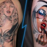 Тату на обнаженных девушках