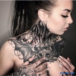 Подборка голых девушек с тату
