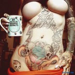 Подборка голых девушек с тату