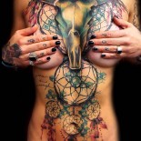 Подборка голых девушек с тату