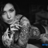 Подборка голых девушек с тату