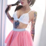 Подборка голых девушек с тату