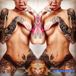 Фото голых и татуированных девушек