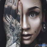 Красивые, яркие, обнаженные девушки с тату!