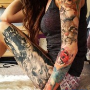 Красивые девушки с тату